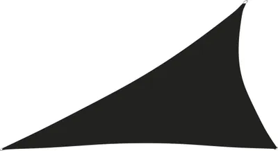 Produktbild von CLORIS Sonnensegel Oxford-Gewebe Dreieckig 4x5x6,4 m Schwarz 135789