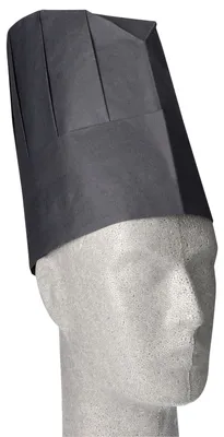 Obrázek produktu pro Papstar Kochmütze schwarz Krepp