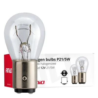 Image de Lampes halogènes P21/5W BAY15D 12V 21W/5W Lot de 10 E8 AMIO-01488