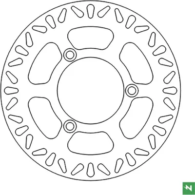 Immagine prodotto di Disco freno DF4125A (4,5 mm), Ø rigido esterno/interno: 240/89 mm, cerchio dei bulloni: 110 mm 3 fori (10,4 mm)