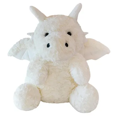 Produktbild von Plüsch Dinosaurier Kuscheltier 45 cm – Weißer Fliegender Drache für Kinder