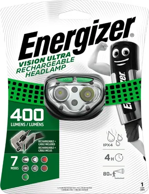 Produktbild von Energizer Stirnlampe Vision Wiederaufladbar 400lm Lithium-Ionen USB