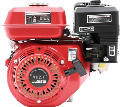 Productafbeelding van Benzinemotor - 4-takt motor - Waterpomp aandrijven - Oliealarm beveiliging - 75 pk - Rood