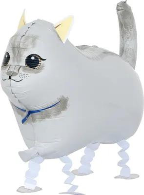 Zdjęcie produktu dla Balon foliowy Airwalker cat biały, ok. 58 x 44 cm