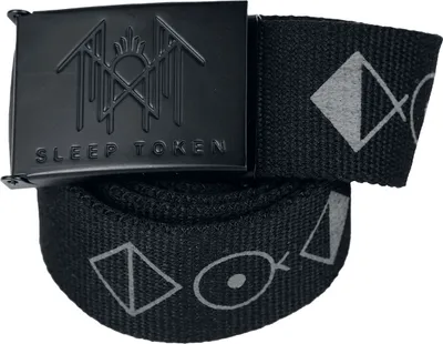 Produktbild von Sleep Token Gürtel Uni Logo schwarz Standard