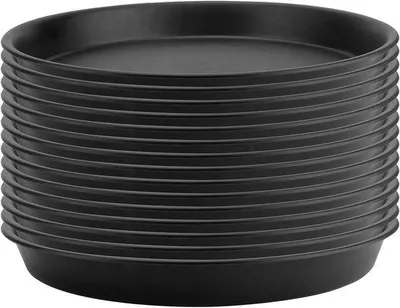 Produktbild von Untersetzer Set 15 Stück - 30 cm, Kunststoff, schwarz, für Innen- und Außenbereich