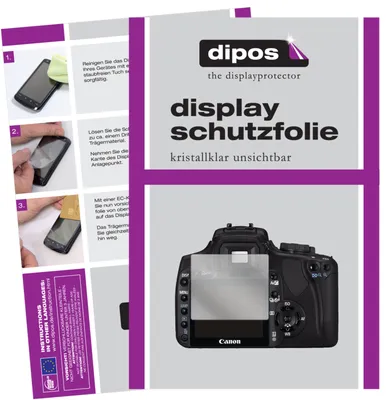 Produktbild von 5x Schutzfolie für Canon EOS 400D klar Displayschutzfolie Folie Display Schutz dipos