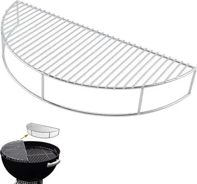 Produktbild von Runder Warmhalterost für Weber-Holzkohlegrills – Bratrost aus Edelstahl – Ersatzteile Grill-Warmhalterost – 57 cm Weber One-Touch Performer – 523 cm 8836