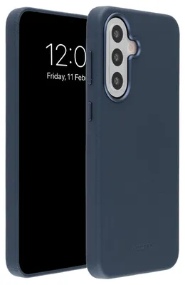 Immagine prodotto di Custodia posteriore in pelle MagSafe per Samsung Galaxy A57 (5G) - Blu notte