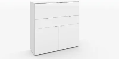 Produktbild von Kommode Sekretär "Wim" weiß-glänzend