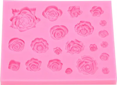 Produktbild von Silikonform Rose Blumenform DIY Schokolade Fondant Tonform Dekoration Handwerk