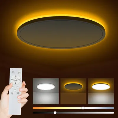 Obrázok produktu pre LED stropné svietidlo Bowfar, 24 W, 2800 lm, stmívateľné, 1800K – biela, priemer 30 cm, okrúhle