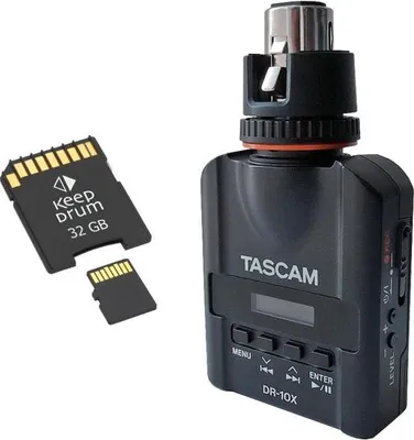 Zdjęcie produktu dla Rejestrator Tascam DR-10X z kartą SD 32 GB