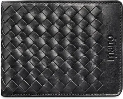 Produktbild von mano Leder Geldbörse Don Luca Coin Wallet Black schwarz