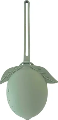 Produktbild von Zayno® Schnullerhalter "Limona" in Grün | Hygienisch, Schnulleraufbewahrung, Geschenk für Baby, Taufe, Geburt, Orange
