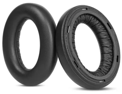 Obrázek produktu pro Náhradní náušníky kompatibilní se sluchátky Sennheiser Momentum 4 Wireless Over Ear, náhradní náušníky s proteinovou kůží