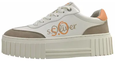 Produktbild von s.Oliver  Damenschuhe sportlicher Schnürer Beige Freizeit