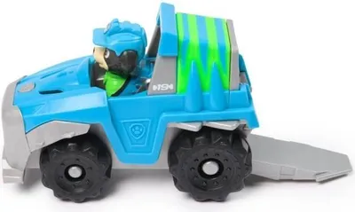 Produktbild von Pat' Patrouille Rex Fahrzeug mit Figur, 15 cm, Recyceltes Plastik Spielzeug