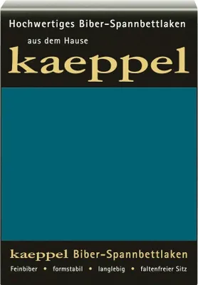 Produktbild von Kaeppel Biber Bettlaken Betttuch 100 x 200 cm Spannbettlaken 14 Farben Uni, Farbe:Smaragd