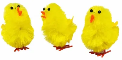 Obrázok produktu pre 15 chenille kuriatok, 5,7 cm