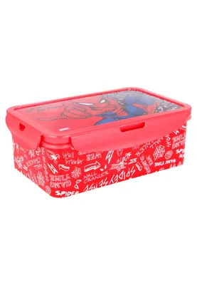 Produktbild von Spider-Man Urban Web Kinder Premium Lunchbox Brotdose Frühstücks-Box Vesper-Dose mit 2 Boxen