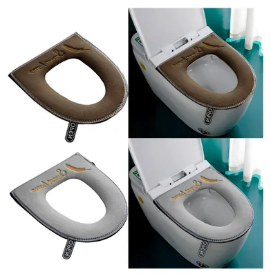 Produktbild von Toilettensitzbezug 2 Stück mit Griff und Reißverschluss, waschbar