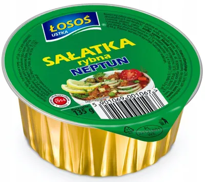 Zdjęcie produktu dla Sałatka rybna neptun 135g Łosoś Ustka