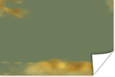 Produktbild von MuchoWow® Poster Muster - Farbe - Gold - Grün 120x80 cm - Bilder