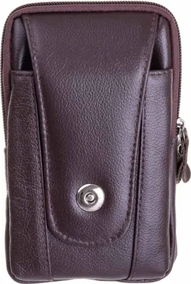 Produktbild von Red Point Uni Handytasche Hüfttasche Gürteltasche ca. 0,5 Liter 10 x 16 x 3 cm (B x H x T) - 20010-dunkelbraun