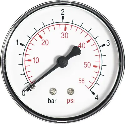 Produktbild von Wasserdruckmessgerät 63 mm 6 bar 1/4 Zoll mit rückseitigem Eingang