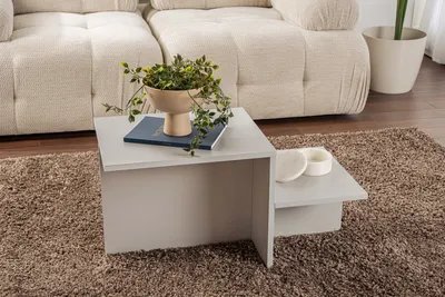 Produktbild von Skye Decor, Harmony - Grey, Couchtisch, Grau, 100 % melaminbeschichtete Spanplatte, 80 x 40 x 40