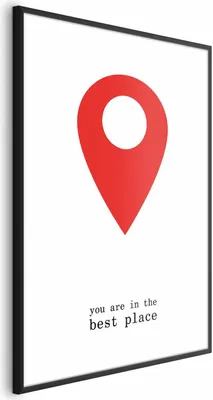Produktbild von Posterpapier Poster - You Are in the Best Place 29.7x42 cm Text m-A-0794-ao-a