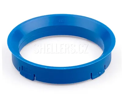 Obrázek produktu pro Vymezovací kroužek kol 66,6 / 57,1 FZ60P, plast, modrá, přesah kužele 3mm