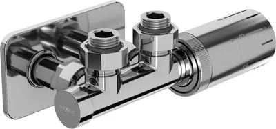 Obrázok produktu pre Mexen G05 termostatická uhlová súprava s krytom S, Duplex, DN50, chróm - W907-958-910-01
