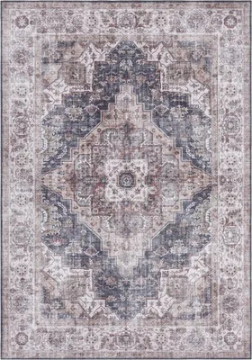 Produktbild von Vintage Teppich Sylla Kittgrau, Größe:80x150 cm