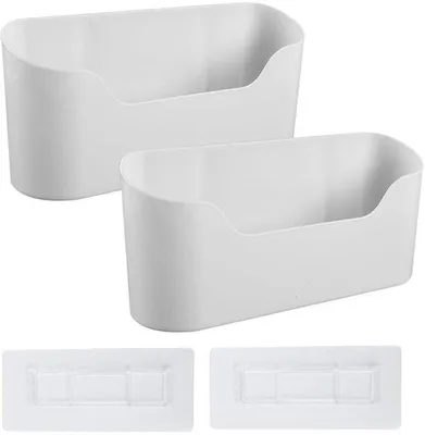 Productafbeelding van Zelfklevende Wandhouder voor Badkamer of Keuken, Set van 2