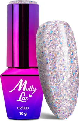 Immagine prodotto di MollyLac Born To Glow Scandalous Smalto ibrido glitterato 10 g n. 570