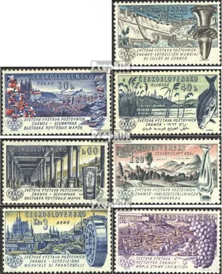Produktbild von Briefmarken Tschechoslowakei 1961 Mi 1293-1299 (kompl.Ausg.) postfrisch Briefmarkenausstellung