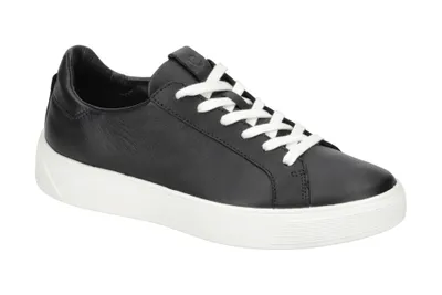 Produktbild von Ecco STREET TRAY Damenschuhe - sportliche Schnür- Halbschuhe schwarz NEU