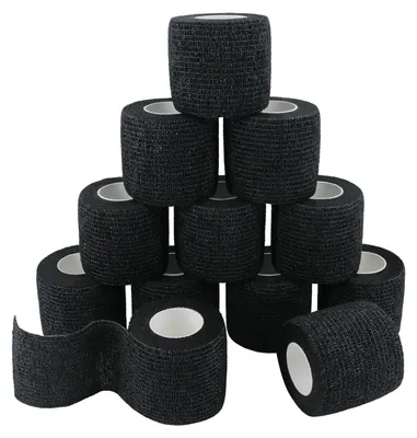 Image de Bandage auto-adhésif - Bandage élastique - Imperméable - 5 cm x 4,5 m - Lot de 12 rouleaux
