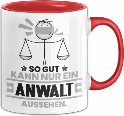 Produktbild von Anwalt Geschenk Tasse So Gut Kann Nur Ein Anwalt Aussehen Geschenkidee Kaffee-Becher (Rot)