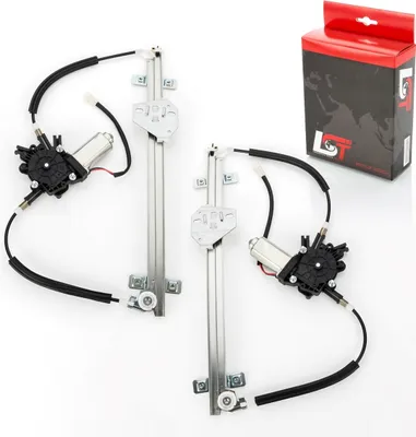 Produktbild von 2x Elektrischer Fensterheber mit Motor vorne links rechts für VW GOLF 2 II JETTA