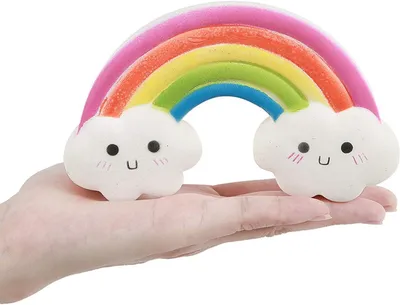 Produktbild von Squish-Spielzeug, Regenbogenbrücke, langsam ansteigend - Quetschspielzeug, Anti-Stress, duftend, süß, beruhigend, große Größe