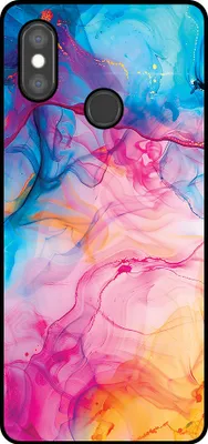 Obrázok produktu pre Smartphonica Puzdro na telefón vhodné pre Xiaomi Mi 8 SE s dúhovou akrylovou mramorovou potlačou - TPU zadný kryt Puzdro Rainbow Acrylic Marble Design