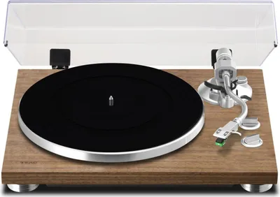 Produktbild von TEAC TN-400BT-SE, Audio-Plattenspieler mit Riemenantrieb, Walnuss, Aluminium, 33 1/3,45,78 RPM, MM-type (VM-type), 67 dB