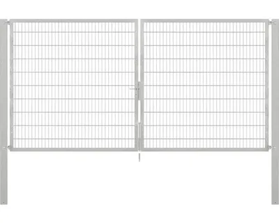 Image de Alberts 649463 Porte double Flexo Plus avec accessoires, galvanisée à chaud, largeur 400 cm, hauteur 200 cm