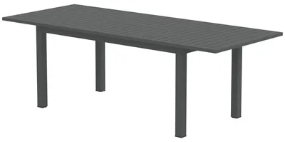 Produktbild von Ausziehbarer Gartentisch - Aluminium | Farbe: Grau | Abmessungen: 90x160/220x73 cm