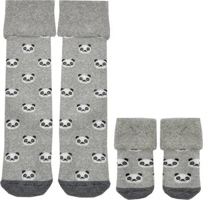 Produktbild von Panda Socken Cucamelon Kuschelsocken für Mama und Baby in 38-40 und für