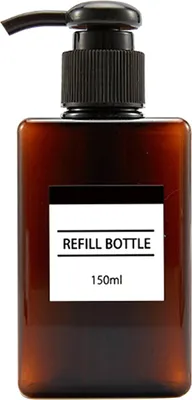 Produktbild von 100/150/250/280/450 ml leere Shampoo -Lotion Duschgelpumpenflaschenspender-Kaffee ,Größen:150ML