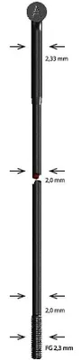 Produktbild von Alpina Speiche Speiche Edelstahl 298mm schwarz